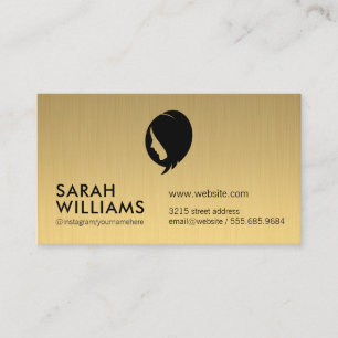 Gold Metallic   Womens Beauty Visitenkarte