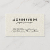 Gold Metallic Zuhause | Damask Muster Visitenkarte (Rückseite)