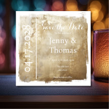 Gold Metallisch Elegant Save the Date
