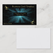 Gold Metallische alte Logos Peru Lines Visitenkarte (Vorne/Hinten)