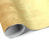 Gold Metallische Funkelnd Tropfen Glitzer Bridal W Geschenkpapier (Rolleneckpunkt)