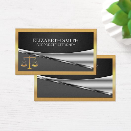 Gold-Metallische Grenze | Richtskala (Schreibtisch)