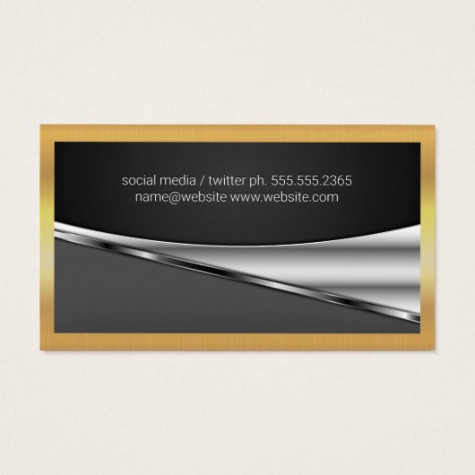 Gold-Metallische Grenze | Richtskala (Rückseite)