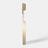 Gold metallische kundenspezifische Monogramm iPhon iPhone Hülle (Linke Seite)