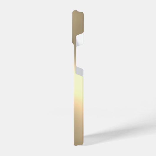 Gold metallische kundenspezifische Monogramm iPhon iPhone Hülle (Linke Seite)