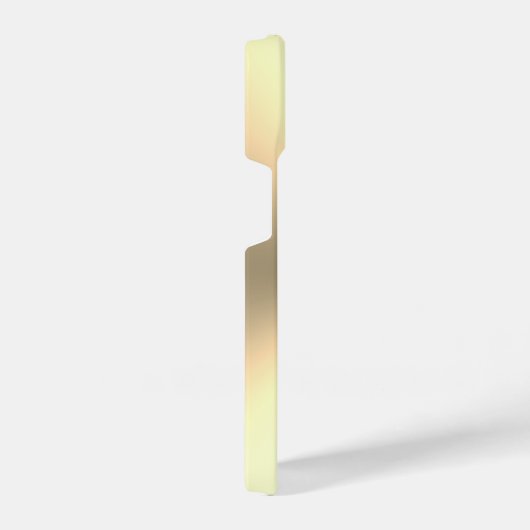 Gold metallische kundenspezifische Monogramm iPhon iPhone Hülle (Rechte Seite)