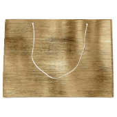 Gold metallische Textur rustikalen Schimmer stilvo Große Geschenktüte (Vorderseite)