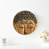 Gold metallischer Buddha Große Wanduhr (Zuhause)