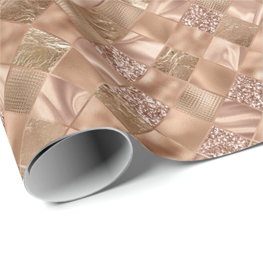 Gold Metallischer Glitzer Shiny Weihnachten Geschenkpapier (Rolleneckpunkt)