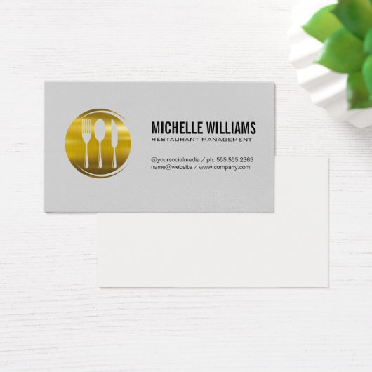 Gold Metallisches Silverware (Schreibtisch)