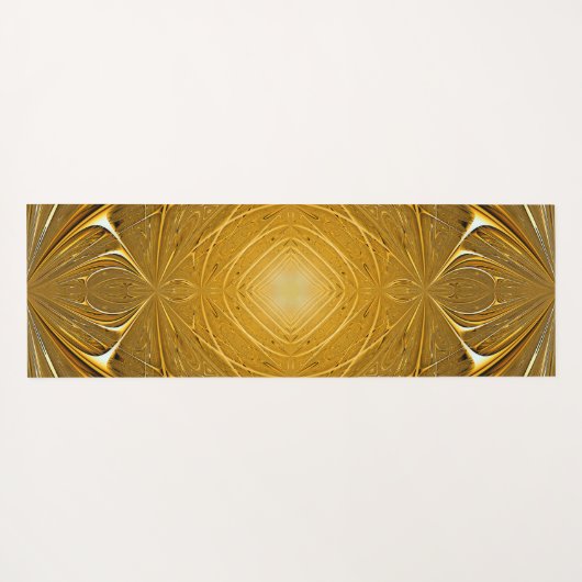 Gold-Metallmuster-Design Yogamatte (Rückseite (Horizontal))