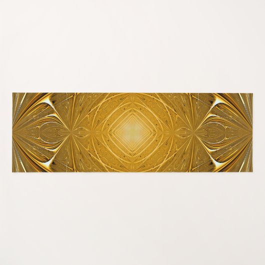 Gold-Metallmuster-Design Yogamatte (Vorderseite (Horizontal))