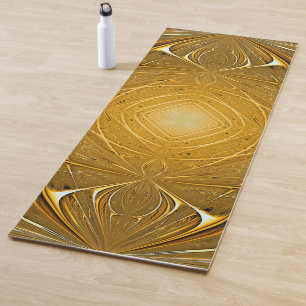 Gold-Metallmuster-Design Yogamatte