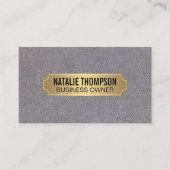 Gold Metallrahmen Silver | Wäsche Visitenkarte (Vorderseite)