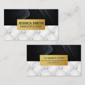 Gold-Metallrahmen | Verbleibender Hintergrund Visitenkarte (Vorne/Hinten)