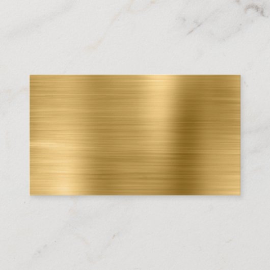 Gold-Metallschimmer-Folie Blank Platzkarte (Vorderseite)
