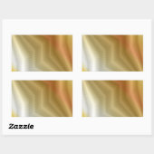 Gold-Metallstruktur Rechteckiger Aufkleber (Blatt)