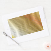 Gold-Metallstruktur Rechteckiger Aufkleber (Umschlag)