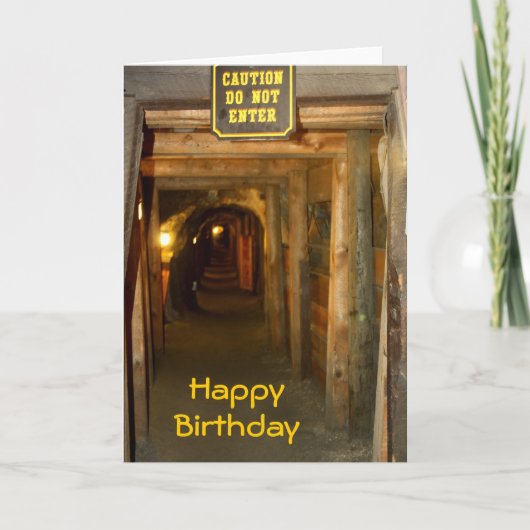 Gold Mine Birthday Card Karte (Vorderseite)