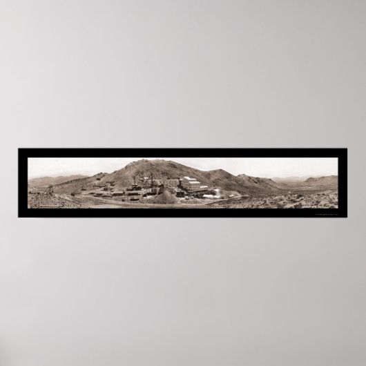 Gold Mine Rhyolite NV Foto 1908 Poster (Vorne)