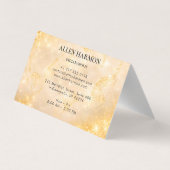 Gold Minimal Custom Family Name | 5-Minute Edit Visitenkarten (Rückseite)