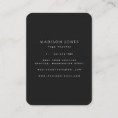 Gold Minimal Sonne und Mond Visitenkarte (Rückseite)