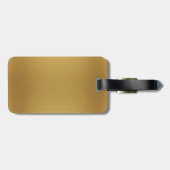 Gold Minimalist Always Find Your Way Home Gepäckanhänger (Rückseite horizontal)