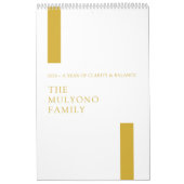Gold Minimalist Modern 2026 Wandkalender (Titelbild)