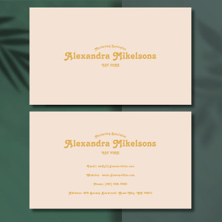 Gold Minimalist Modern Professional Visitenkarte