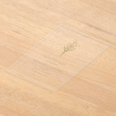 Gold Minimalistisch Botanisch Save the Date Acryleinladungen (Ablage )