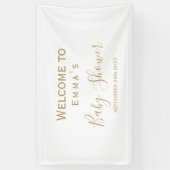 Gold Minimalistisch Brautparty Sign Banner (Vertikal)