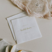 Gold Minimalistisch Calligraphy Brautparty Napkins Serviette