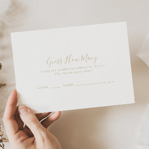 Gold Minimalistisch Guthaben Wie viele Game Card Visitenkarte