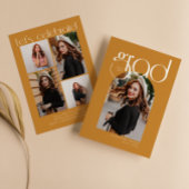 Gold Minimalistisch Modern 5 Arch Foto Abschluss Einladung