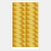 Gold Minimalistisch modern Dieses Buch gehört zu L Etiketten (Blatt)