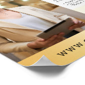 Gold Minimalistisch Stylist Business Marketing Fot Poster (Ecke)