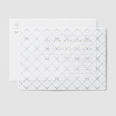 Gold Minimalistisch Typografy Monogram Wedding Pergament Einladungen (Versetzt (Einladung))