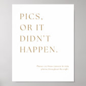 Gold Minimalistische Bilder oder es ist nicht pass Poster (Vorne)