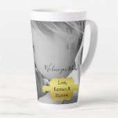 Gold Minimalistisches Foto Muttertag Latte Tasse (Rechte Ecke)