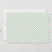 Gold, Minze | Moderne Typografie Kinderdusche Einladung (Rückseite)