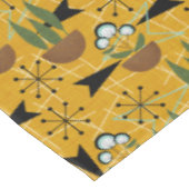 Gold mit Aqua Houseplant | Atomstil Tischdecke (Schrägansicht)