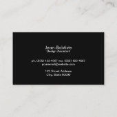 Gold mit B&W Streifen Visitenkarte (Rückseite)