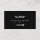 Gold mit B&W Streifen Visitenkarte (Rückseite)