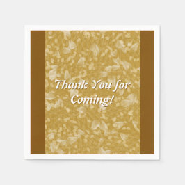 Gold mit Blume Petals Paper Napkin Serviette