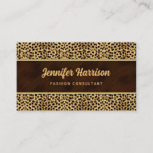 Gold mit Cheetah Animal Print