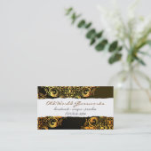 Gold mit Filigran geschmückt Visitenkarte (Stehend Vorderseite)