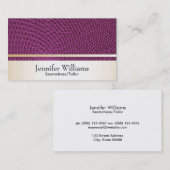 Gold mit Magenta Guilloche Muster Visitenkarte (Vorne/Hinten)