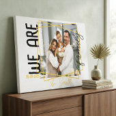Gold Mit Monogramm sind wir Foto Leinwanddruck