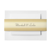 Gold mit Text Einladungsbanderole (Vorderseite Beispiel)