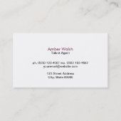 Gold mit Zickzack Muster, zeitgenössisch Visitenkarte (Rückseite)